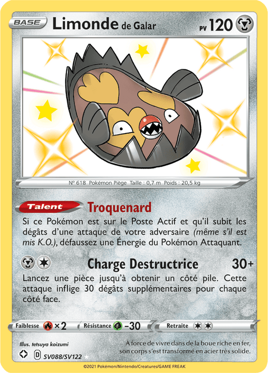 Carte Pokémon Limonde de Galar SV088/SV122 SWSH45 Destinées Radieuses EB4_5 Neuf FR LorenZone