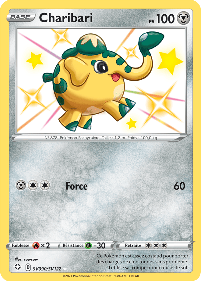 Carte Pokémon Charibari SV090/SV122 SWSH45 Destinées Radieuses EB4_5 Neuf FR LorenZone