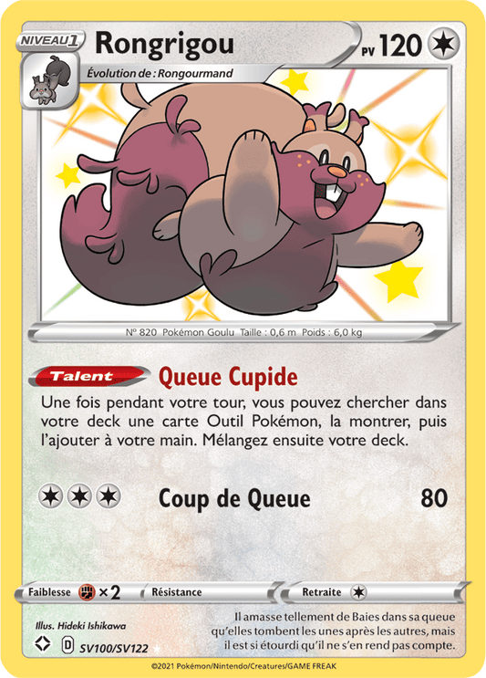 Carte Pokémon Rongrigou SV100/SV122 SWSH45 Destinées Radieuses EB4_5 Neuf FR LorenZone