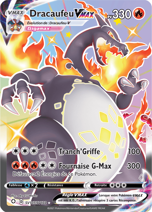 Carte Pokémon Dracaufeu VMAX SV107/SV122 SWSH45 Destinées Radieuses EB4_5 Neuf FR LorenZone