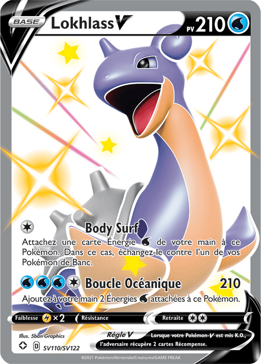 Carte Pokémon Lokhlass V SV110/SV122 SWSH45 Destinées Radieuses EB4_5 Neuf FR LorenZone
