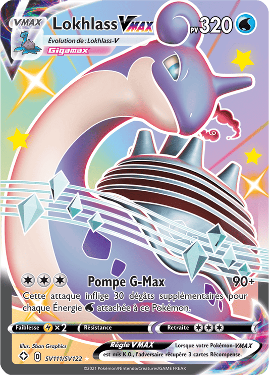 Carte Pokémon Lokhlass VMAX SV111/SV122 SWSH45 Destinées Radieuses EB4_5 Neuf FR LorenZone