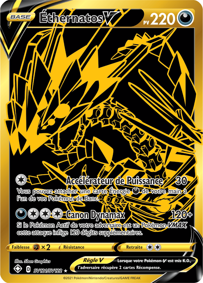 Carte Pokémon Éthernatos V SV121/SV122 SWSH45 Destinées Radieuses EB4_5 Neuf FR LorenZone