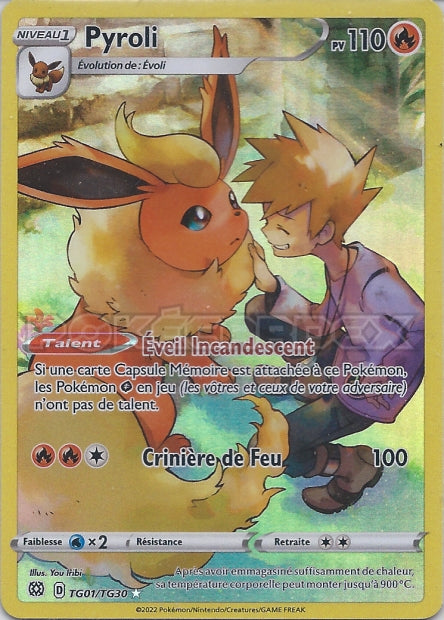 Carte Pokémon Pyroli TG01/TG30 BRS Stars Étincelantes EB09 Neuf FR LorenZone