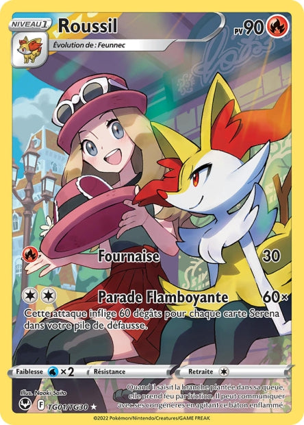 Carte Pokémon Roussil TG01/TG30 SIT Tempete Argentee EB12 Neuf FR LorenZone