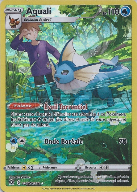 Carte Pokémon Aquali TG02/TG30 BRS Stars Étincelantes EB09 Neuf FR LorenZone