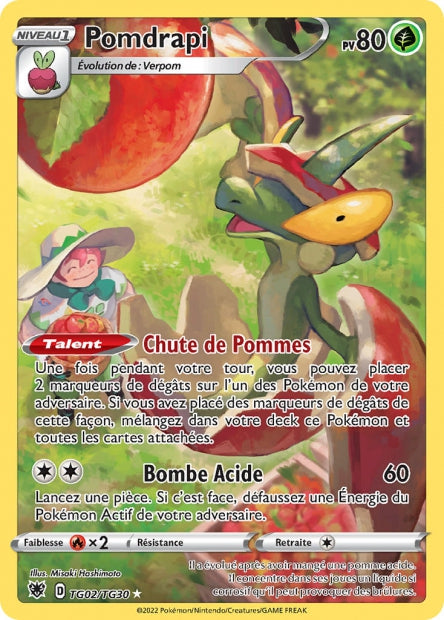 Carte Pokémon Pomdrapi TG02/TG30 ASR Astres Radieux EB10 Neuf FR LorenZone