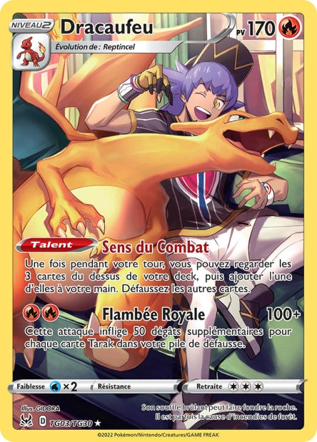 Carte Pokémon Dracaufeu TG03/TG30 LOR Origine Perdue EB11 Neuf FR LorenZone