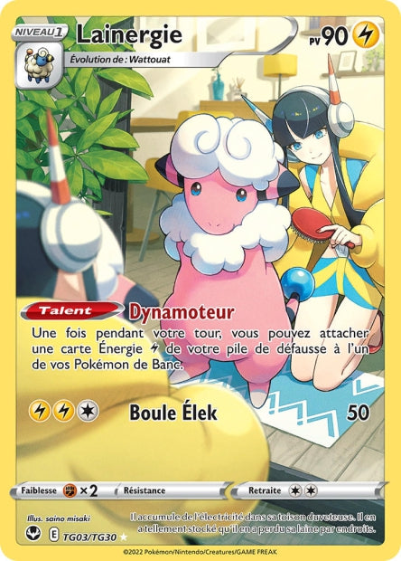 Carte Pokémon Lainergie TG03/TG30 SIT Tempete Argentee EB12 Neuf FR LorenZone