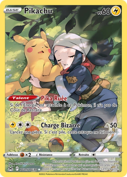 Carte Pokémon Pikachu TG05/TG30 LOR Origine Perdue EB11 Neuf FR LorenZone