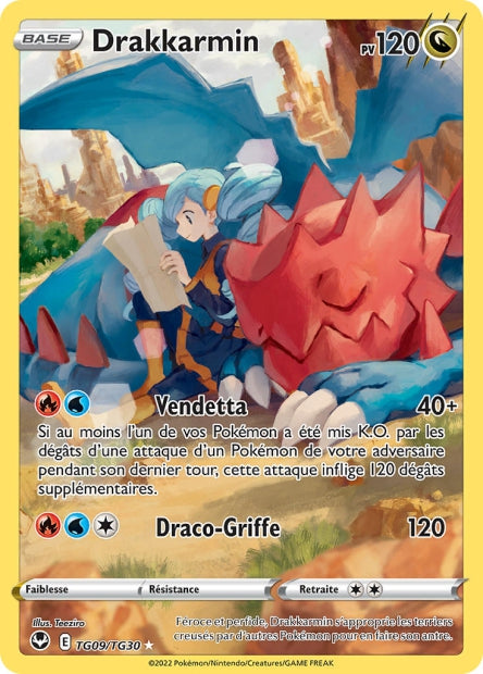 Carte Pokémon Drakkarmin TG09/TG30 SIT Tempete Argentee EB12 Neuf FR LorenZone