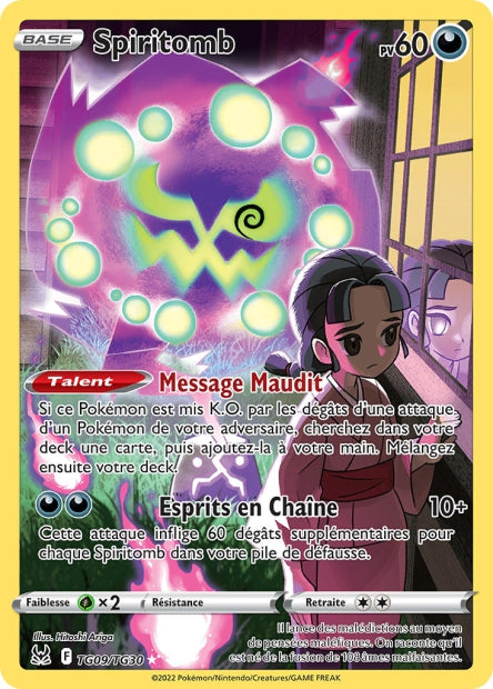 Carte Pokémon Spiritomb TG09/TG30 LOR Origine Perdue EB11 Neuf FR LorenZone