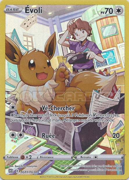 Carte Pokémon Evoli TG11/TG30 BRS Stars Étincelantes EB09 Neuf FR LorenZone
