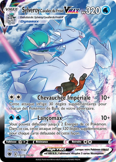 Carte Pokémon Sylveroy Calavier du Froid VMAX TG15/TG30 ASR Astres Radieux EB10 Neuf FR LorenZone