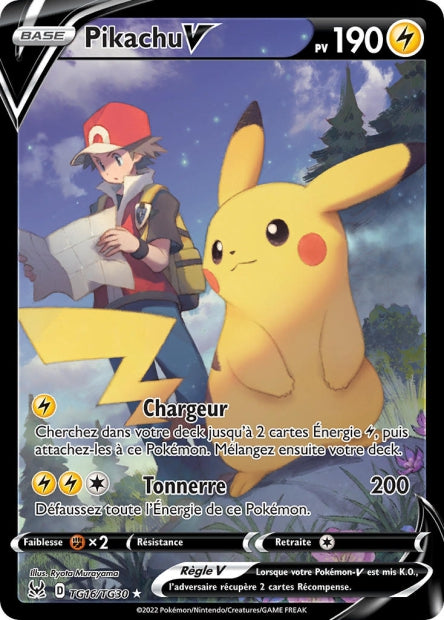 Carte Pokémon Pikachu V TG16/TG30 LOR Origine Perdue EB11 Neuf FR LorenZone
