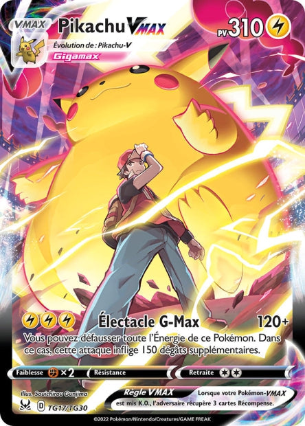 Carte Pokémon Pikachu VMAX TG17/TG30 LOR Origine Perdue EB11 Neuf FR LorenZone