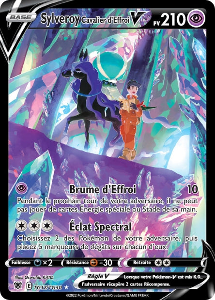 Carte Pokémon Sylveroy Calavier d’Effroi V TG17/TG30 ASR Astres Radieux EB10 Neuf FR LorenZone