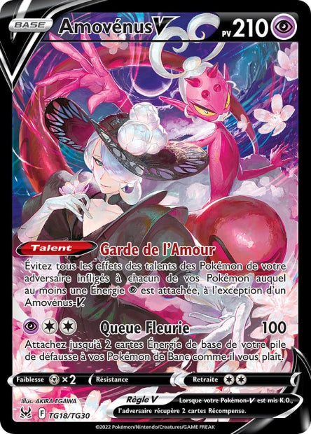 Carte Pokémon Amovénus V TG18/TG30 LOR Origine Perdue EB11 Neuf FR LorenZone