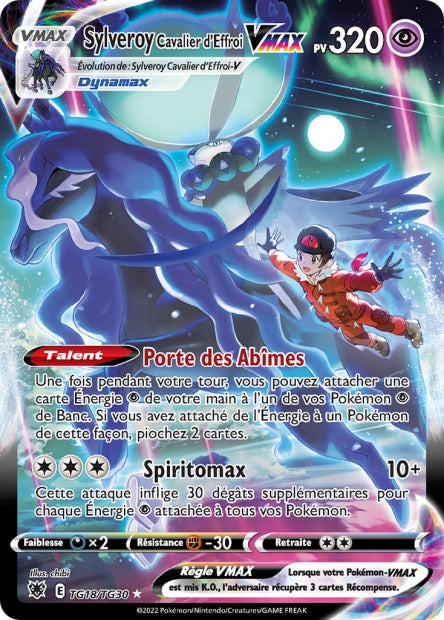 Carte Pokémon Sylveroy Calavier d’Effroi VMAX TG18/TG30 ASR Astres Radieux EB10 Neuf FR LorenZone