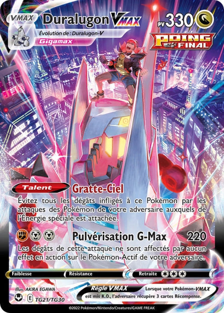 Carte Pokémon Duralugon VMAX TG21/TG30 SIT Tempete Argentee EB12 Neuf FR LorenZone