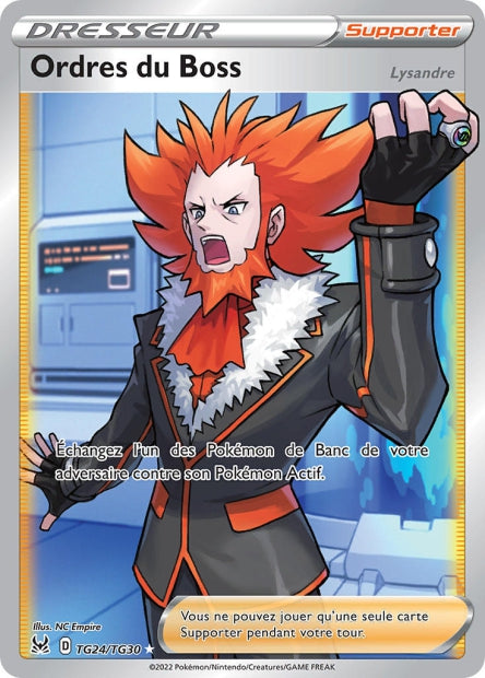 Carte Pokémon Ordres du Boss (Lysandre) TG24/TG30 LOR Origine Perdue EB11 Neuf FR LorenZone