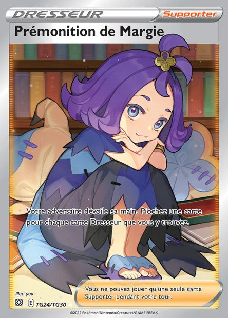 Carte Pokémon Prémonition de Margie TG24/TG30 BRS Stars Étincelantes EB09 Neuf FR LorenZone