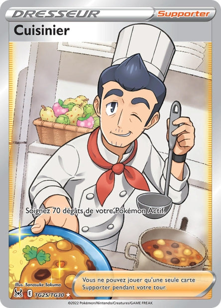 Carte Pokémon Cuisinier TG25/TG30 LOR Origine Perdue EB11 Neuf FR LorenZone