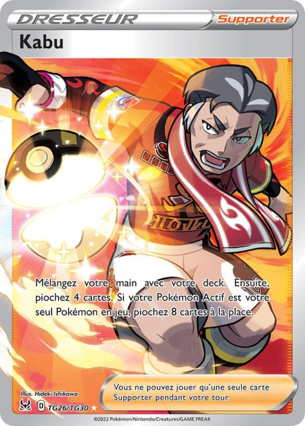 Carte Pokémon Kabu TG26/TG30 LOR Origine Perdue EB11 Neuf FR LorenZone