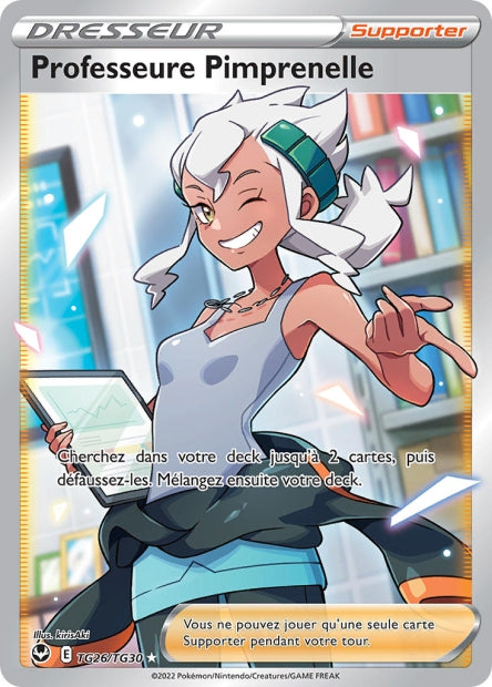 Carte Pokémon Professeur Pimprenelle TG26/TG30 SIT Tempete Argentee EB12 Neuf FR LorenZone