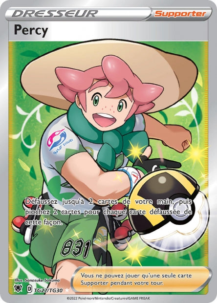 Carte Pokémon Percy TG27/TG30 ASR Astres Radieux EB10 Neuf FR LorenZone