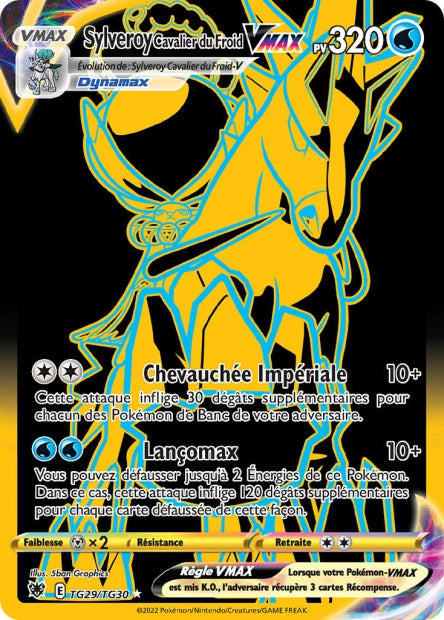 Carte Pokémon Sylveroy Cavalier du Froid VMAX TG29/TG30 ASR Astres Radieux EB10 Neuf FR LorenZone